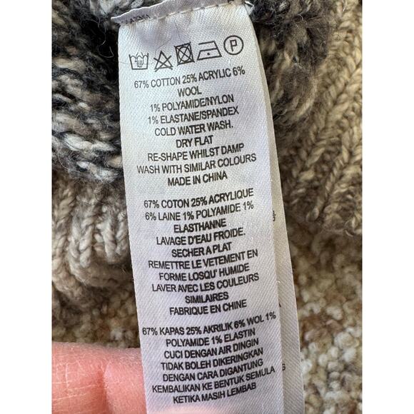 FCUK Wool Blend Mens Sweater, size Medium, Thick & Heavy - Picture 5 of 10